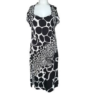 NWT Cartise size 12 black/white dress
